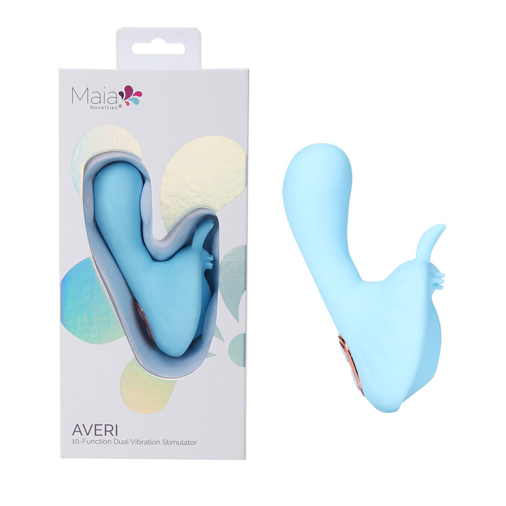 Maia AVERI - Blue - Blue USB Rechargeable Vibrator - Just for you desires