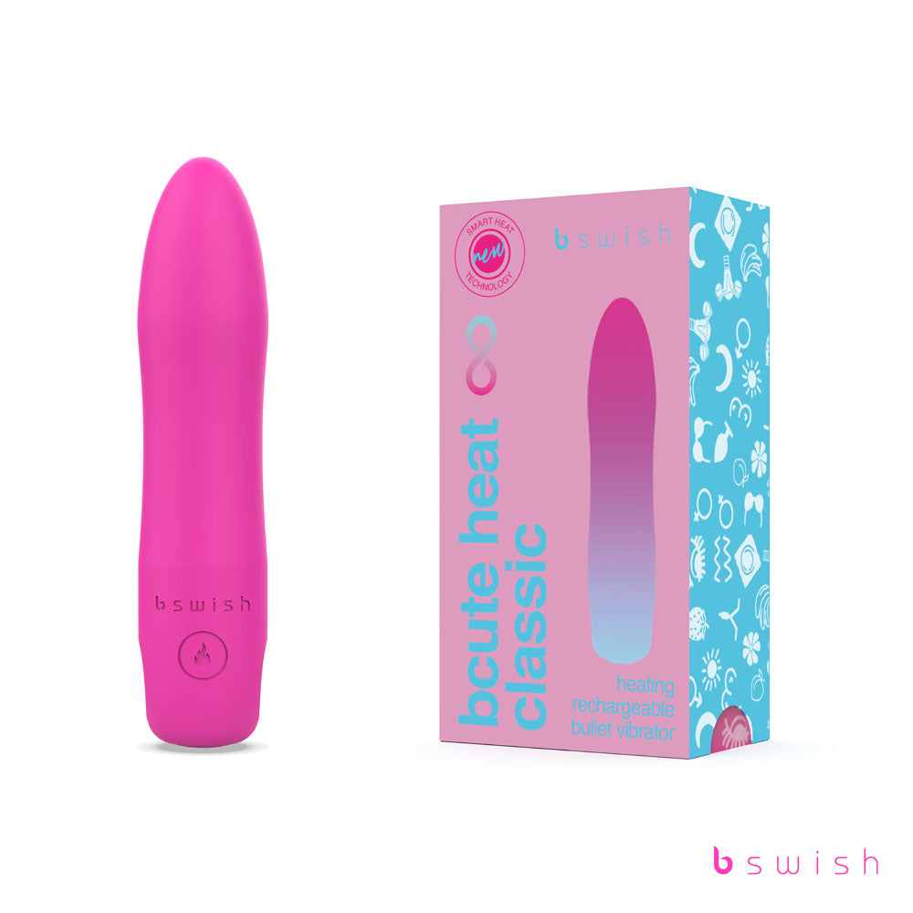 Bcute Infinite Heat Classic - Sunset Pink - Pink 10 cm USB Rechargeable Vibrator - Just for you desires
