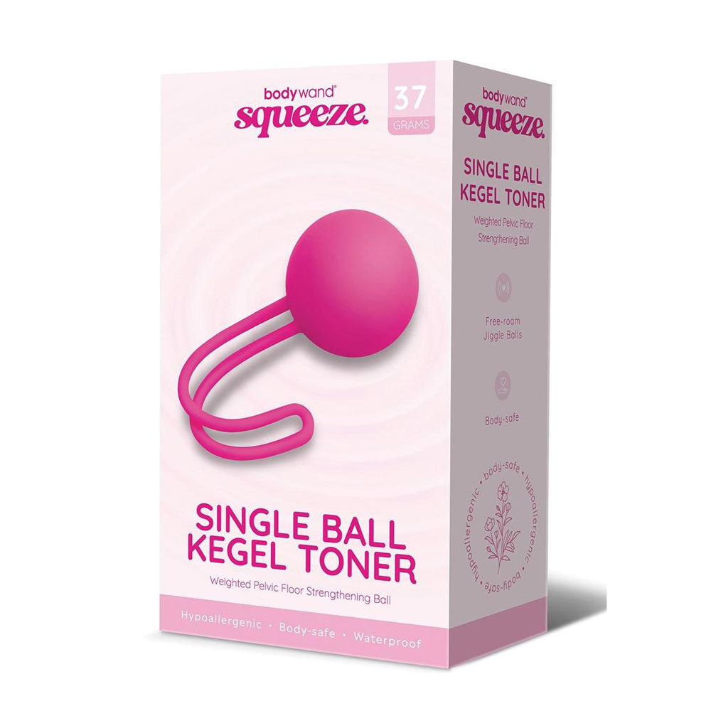 Bodywand Squeeze Single Ball Kegel Toner - Pink Kegel Ball - 37 grams - Just for you desires