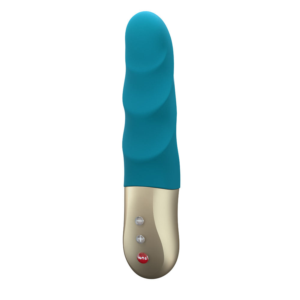 Fun Factory STRONIC PETITE deep sea blue - Deep Sea Blue 17 cm USB Rechargeable Thrusting Vibrator - Just for you desires