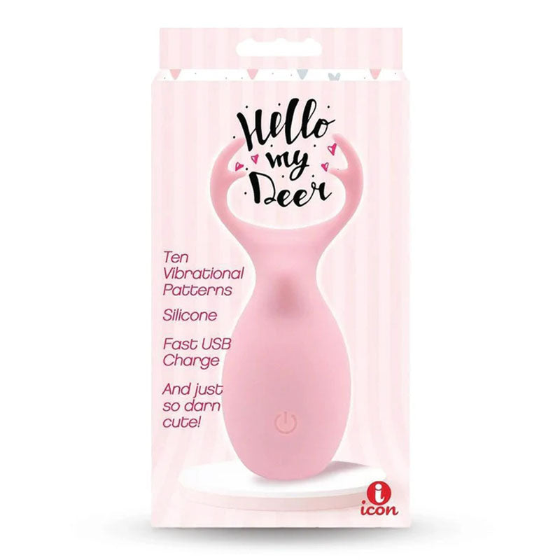Buzzy Buddy, Hello My Deer - Pink - Pink USB Rechargeable Stimulator - Just for you desires