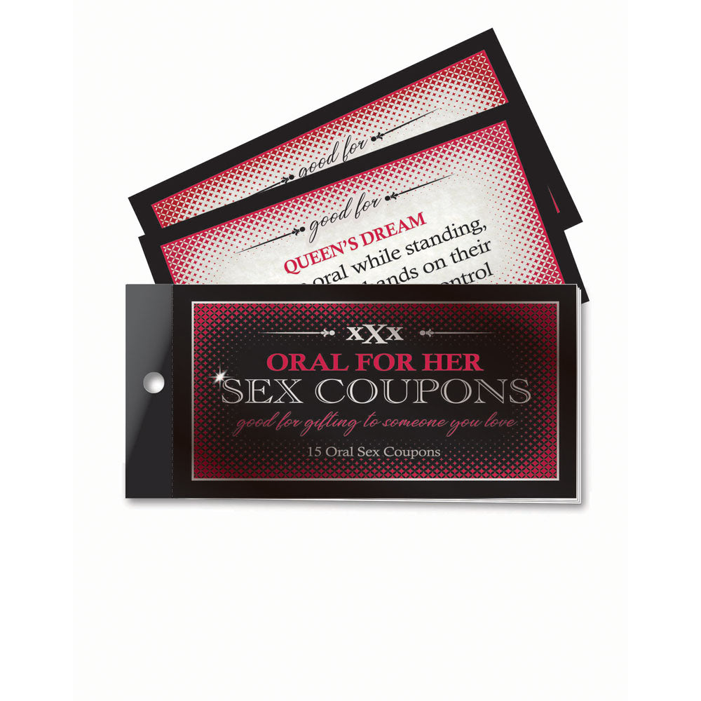 Oral For Her Sex Coupons - Set of 15 Coupons - Just for you desires