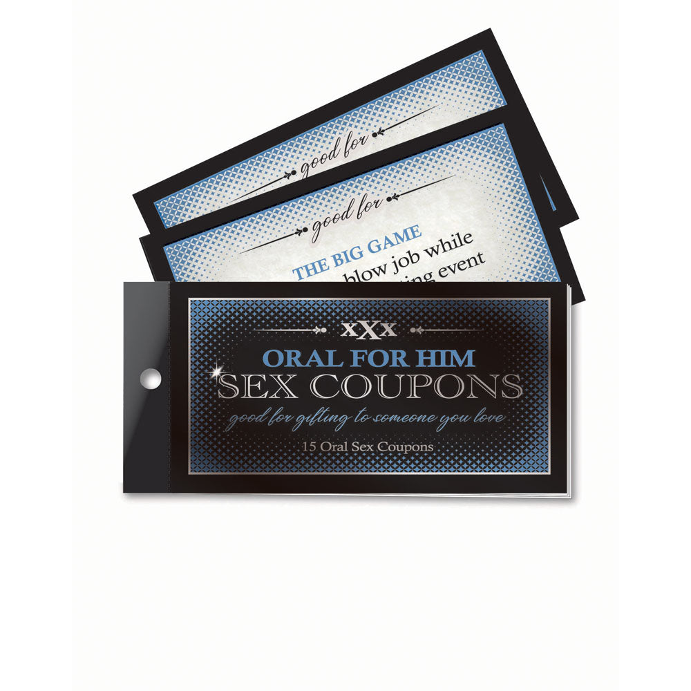 Oral For Him Sex Coupons - Set of 15 Coupons - Just for you desires