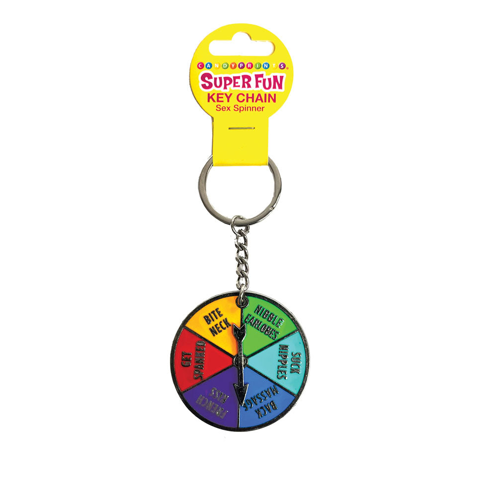 Super Fun Key Chain - Sex Spinner - Naughty Spinner Novelty Keychain - Just for you desires