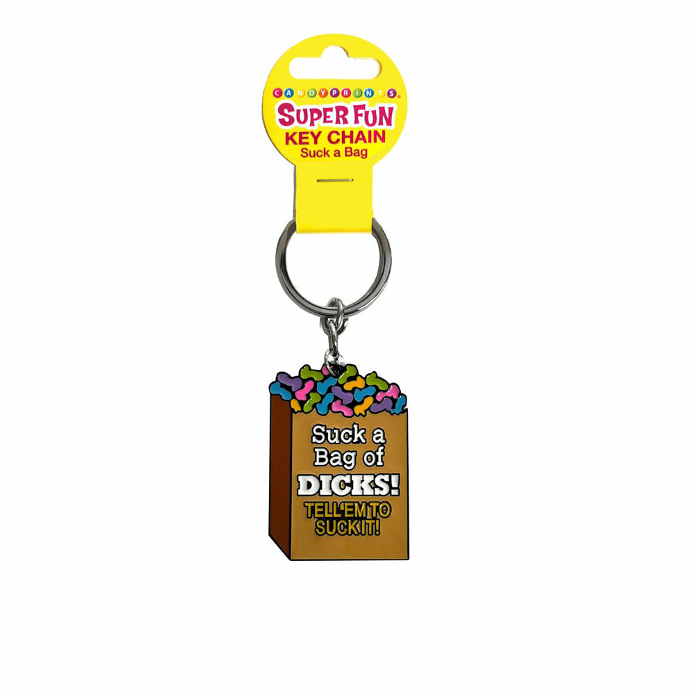 Super Fun Key Chain - Suck A Bag - Novelty Keychain - Just for you desires