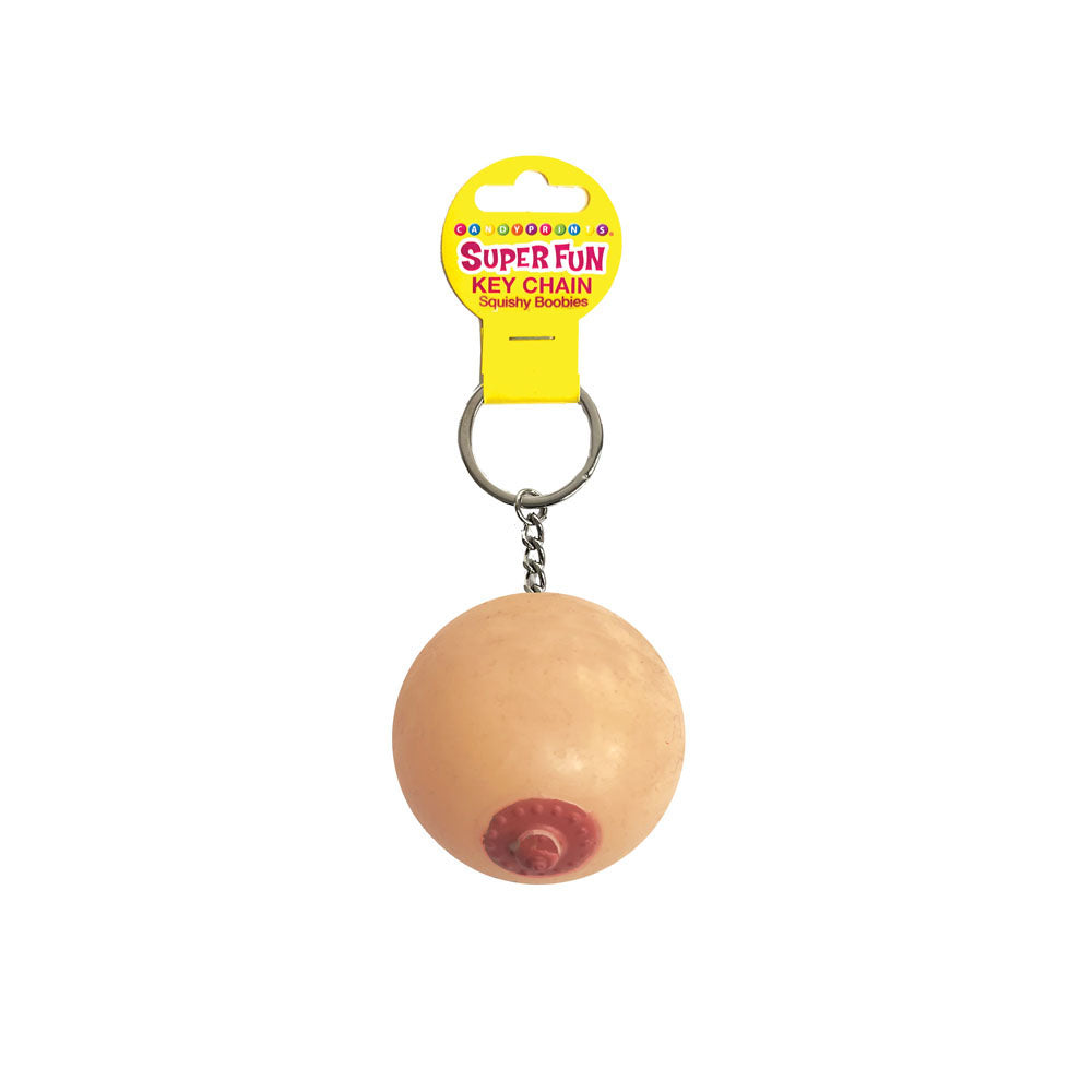 Super Fun Key Chain - Squishy Boob - Novelty Keychain - Just for you desires