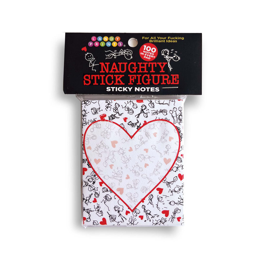 Naughty Stick Figure Sticky Notes - Novelty Sticky Notes - 100 Pack - Just for you desires