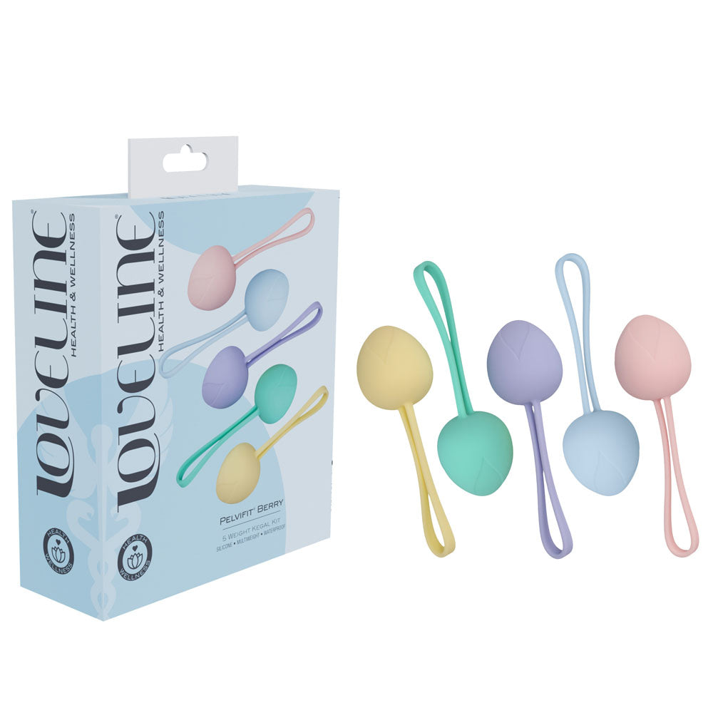 LOVELINE PelviFit Berry - Coloured Kegel Kit - Set of 5 Sizes - Just for you desires