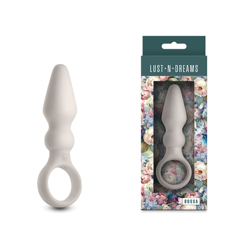 Lust-n-Dreams - Bossa - Fog - White 12.5 cm USB Rechargeable Vibrating Butt Plug - Just for you desires