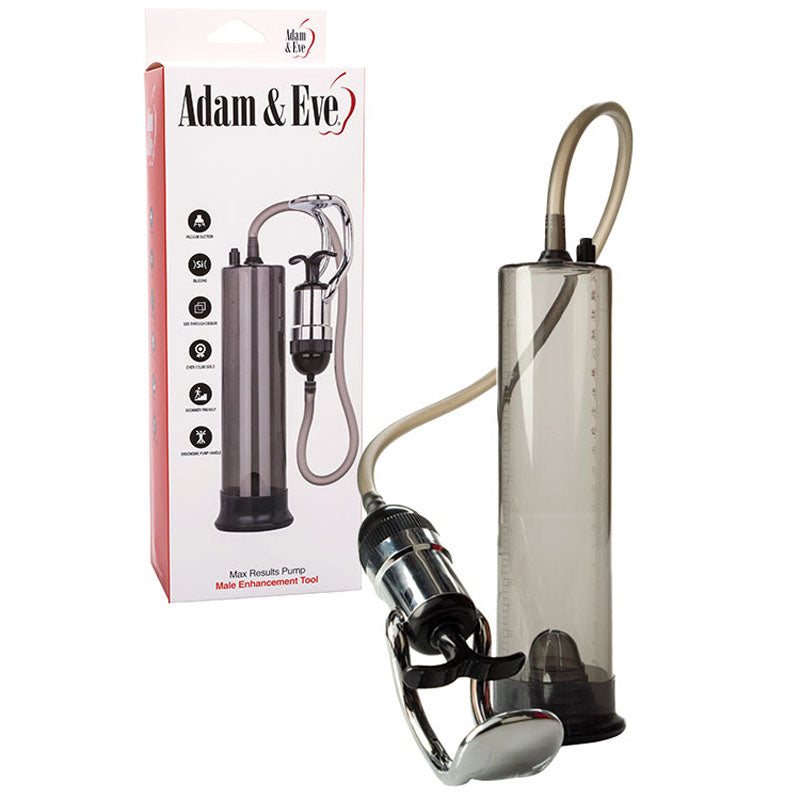 Adam & Eve MAX RESULTS Pump - Clear Penis Pump - Just for you desires