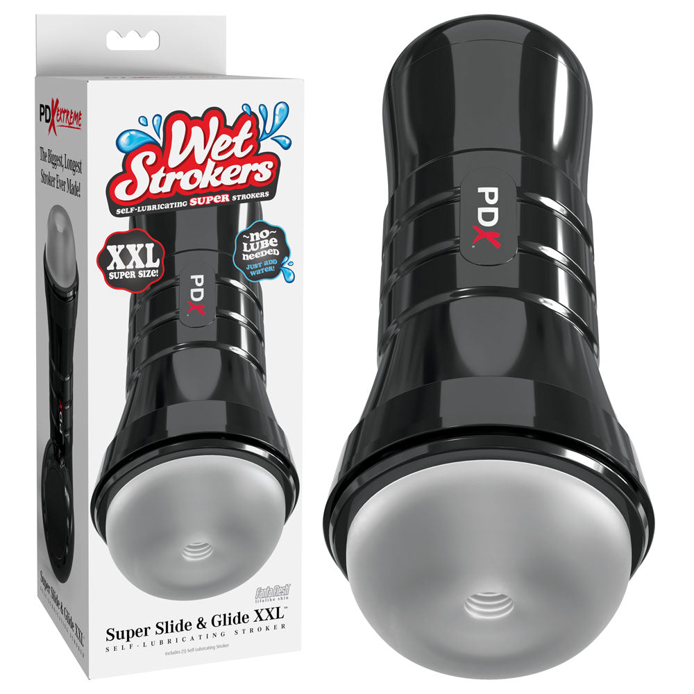 PDX Wet Pussies - Super Slide & Glide XXL - Clear Stroker - Just for you desires