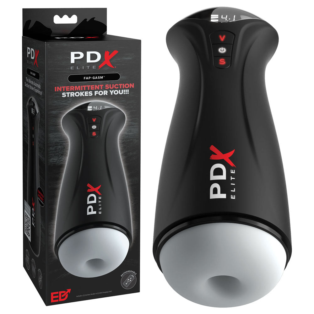 PDX Elite Fuck-Gasm - Flesh - USB Rechargeable Sucking & Vibrating Auto Stroker - Just for you desires