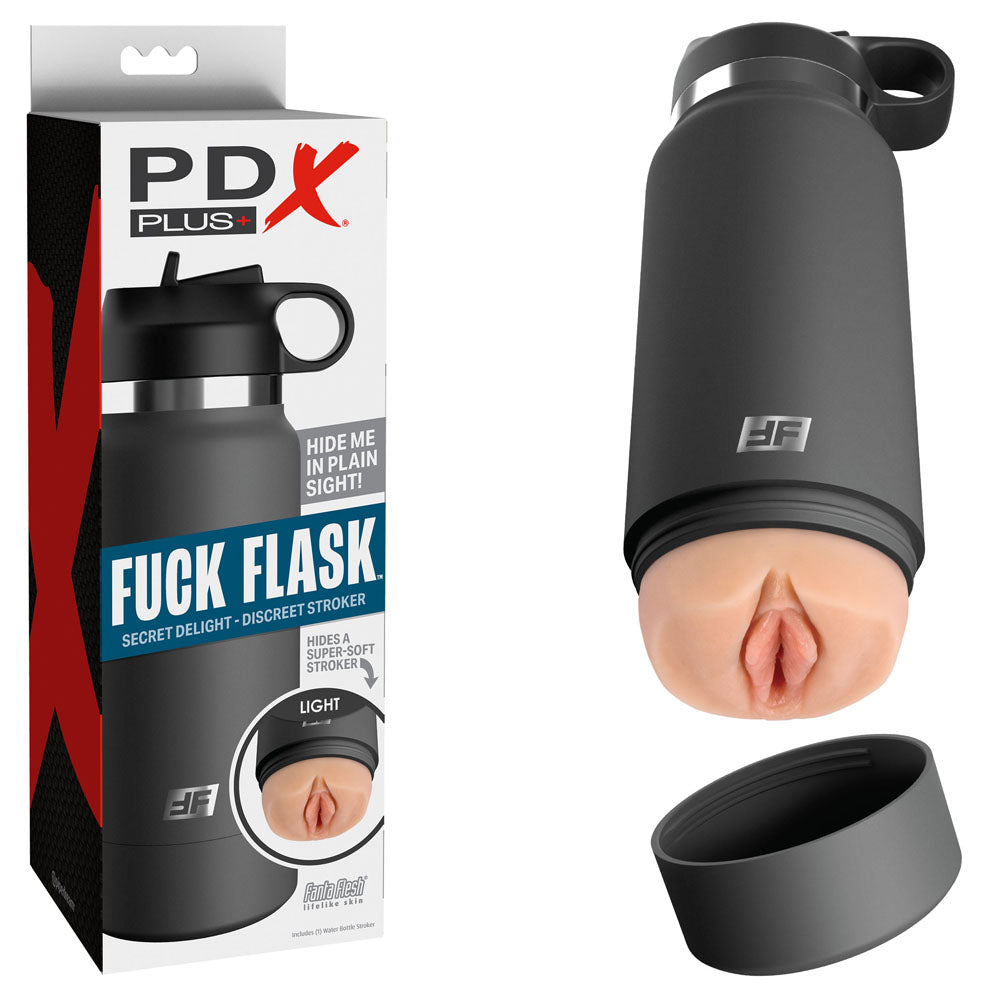PDX Plus Fuck Flask - Secret Delight - Flesh Discreet Vagina Stroker - Just for you desires