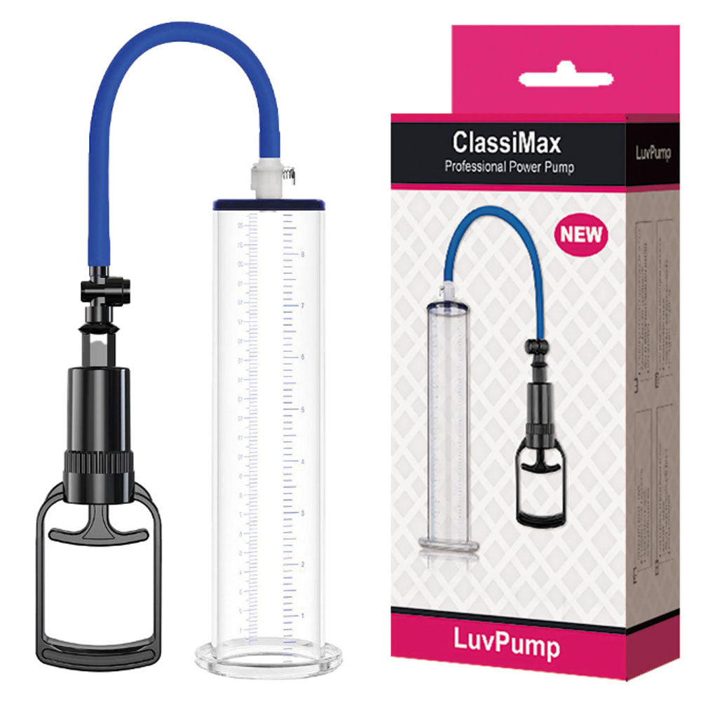 LuvPump ClassiMax XL Professional Power Pump - Clear Extra Large Penis Pump - Just for you desires