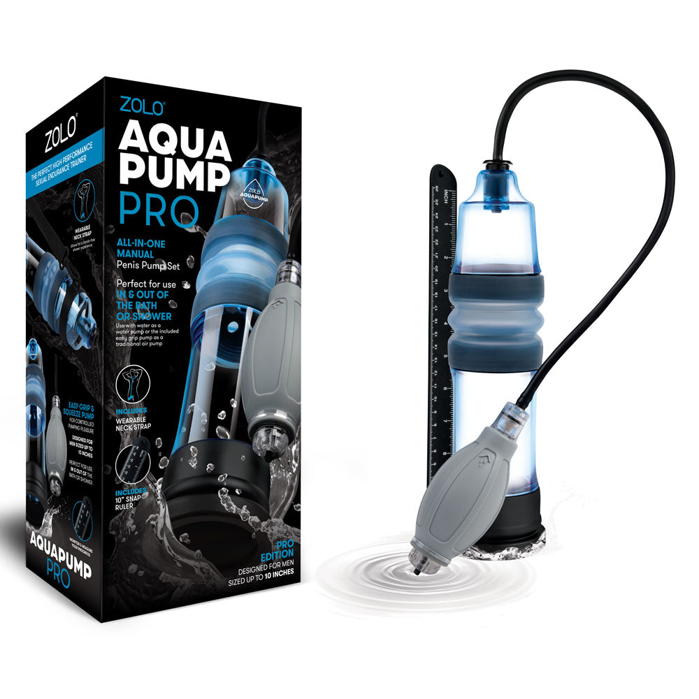 Zolo Aquapump Pro - Blue Water Penis Pump - Just for you desires