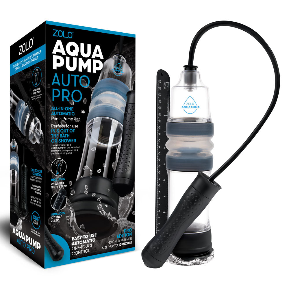 Zolo Aquapump Auto Pro - Clear Auto Water Penis Pump - Just for you desires