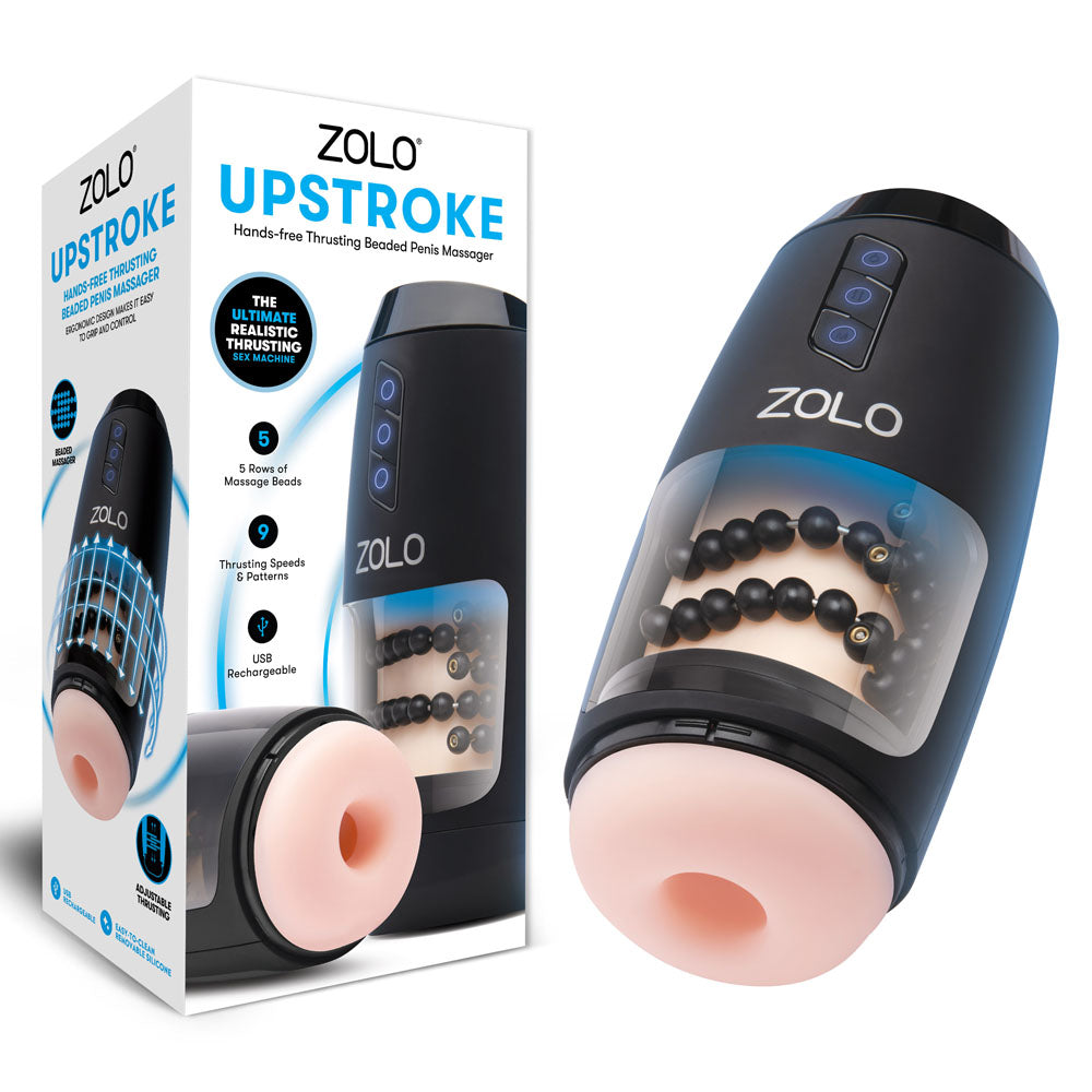Zolo Upstroke - Flesh USB Rechargeable Auto Thrusting Masturbator - Just for you desires