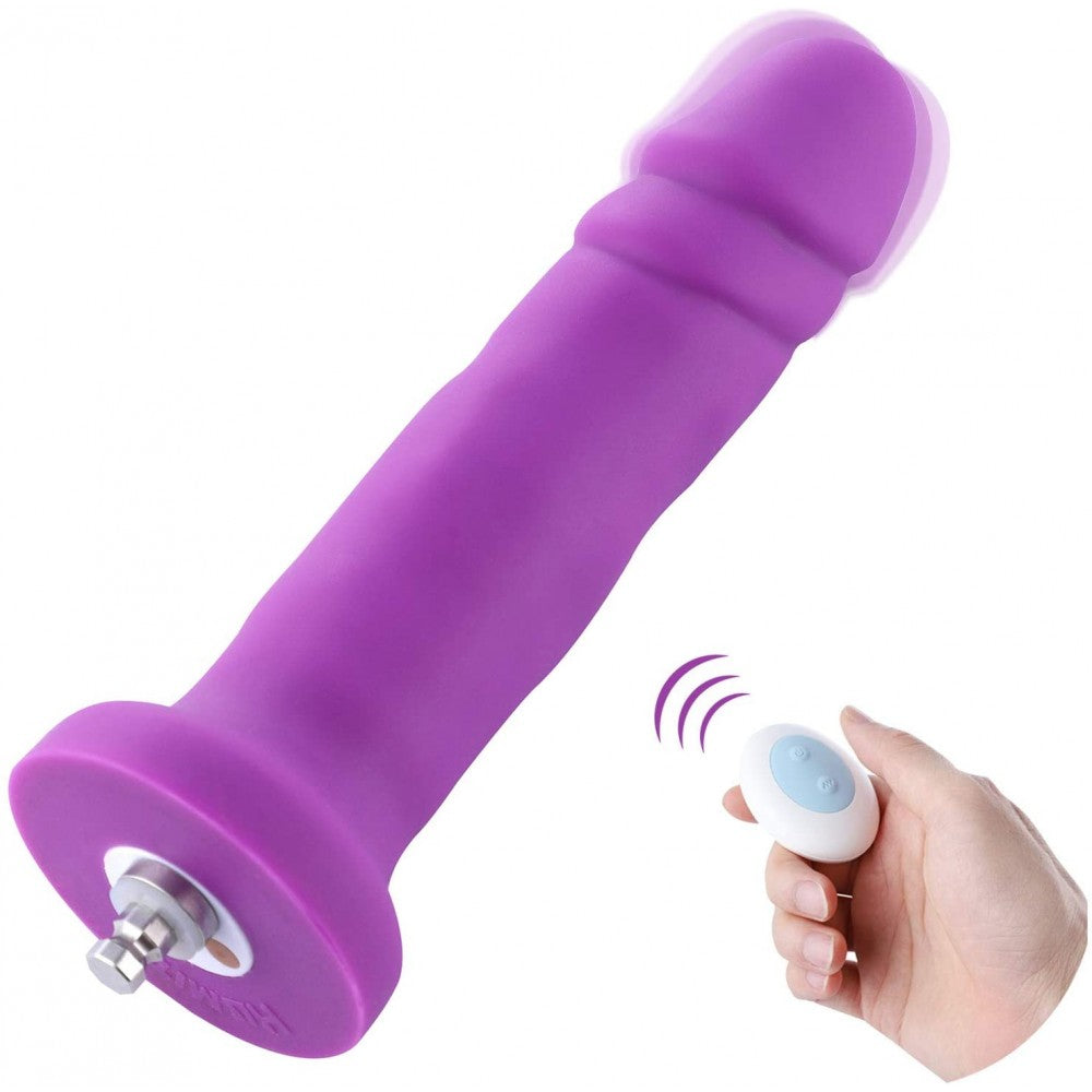 HiSmith - 6.7" Silicone Vibrating Purple Dildo (KlicLok) - Just for you desires