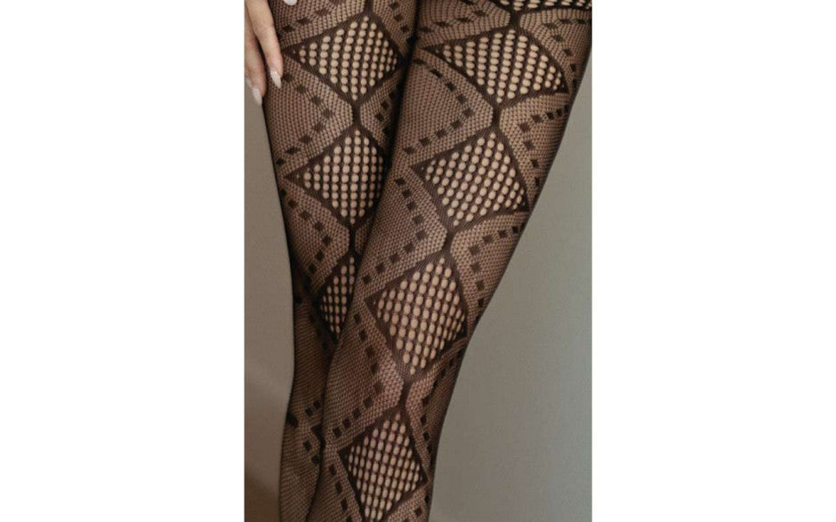Midnight Allure Fishnet Tights Black - Just for you desires
