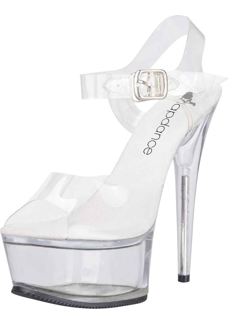 Clear Platform Sandal With Quick Release Strap 6in Heel Size 8 - Just for you desires