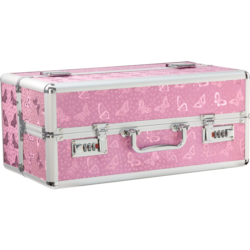Lockable Large Vibrator Case Pink - Just for you desires