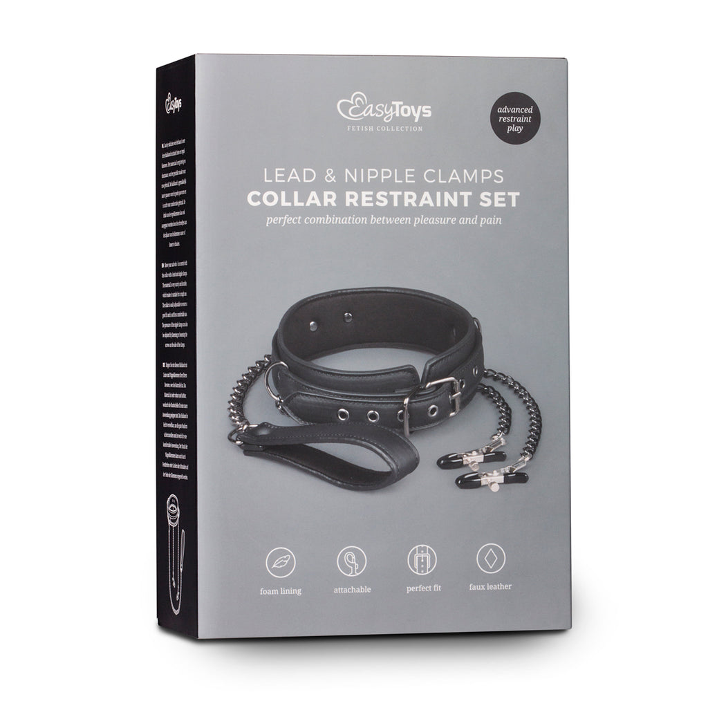 Collar With Nipple Chains - Just for you desires