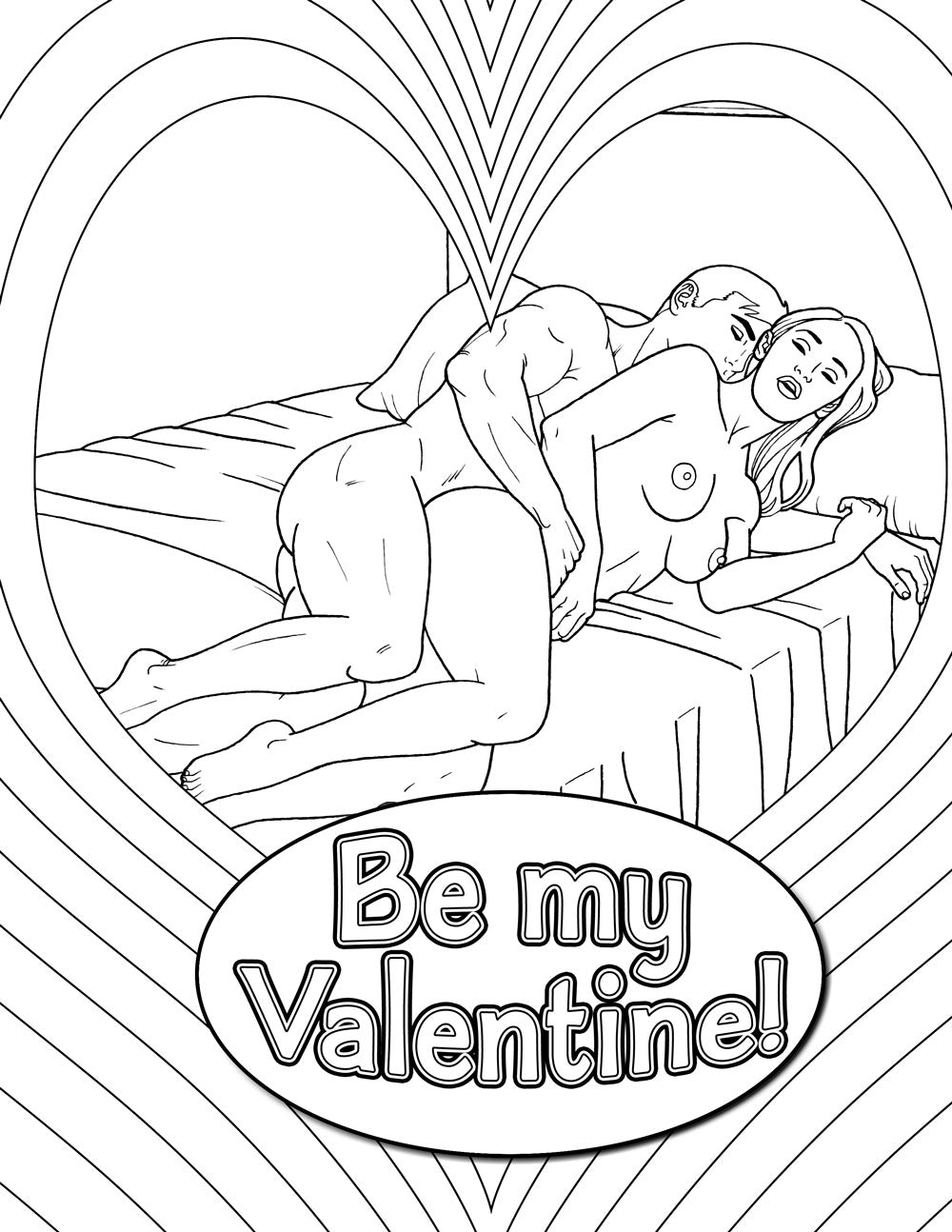 My Naughty Valentine Colouring Book - Just for you desires