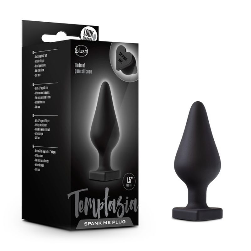 Temptasia Spank Me Butt Plug Black - Just for you desires