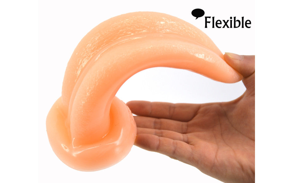 Tongue Shape Anal Plug Flesh - Just for you desires