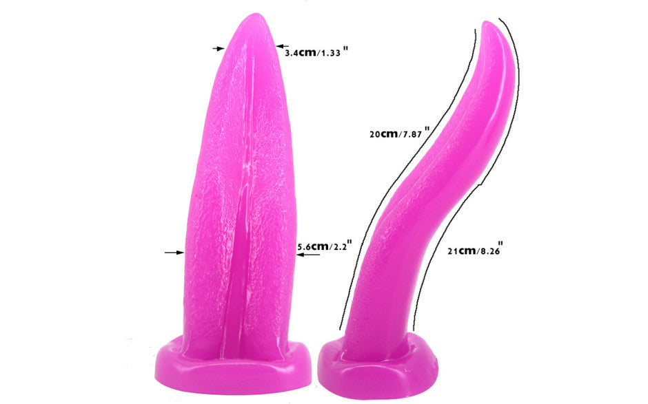 Tongue Shape Anal Plug Purple - Just for you desires