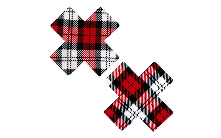 School Girl Plaid X Factor Pasties - Just for you desires