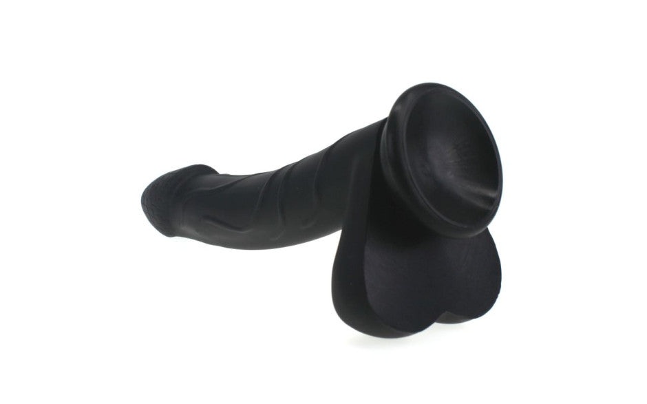 Realistic Cock w Balls Black - Just for you desires