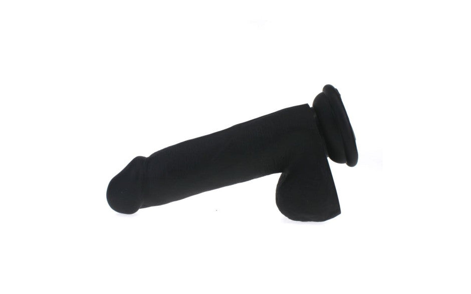 Thick Realistic Cock w Balls Black - Just for you desires