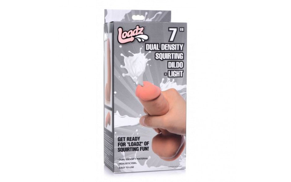 7in Dual Density Squirting Dildo Light - Just for you desires