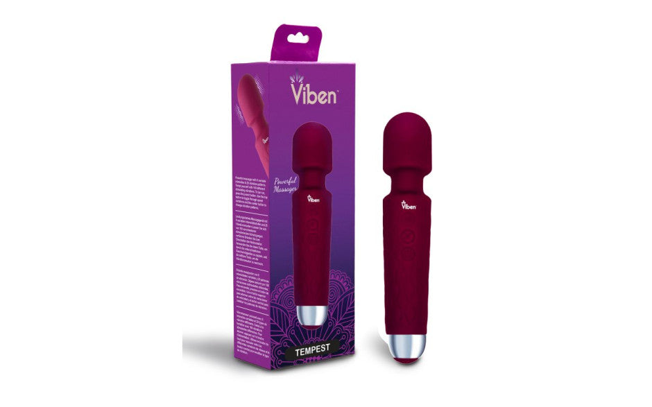 Viben Tempest Rechargeable Wand Massager Ruby - Just for you desires
