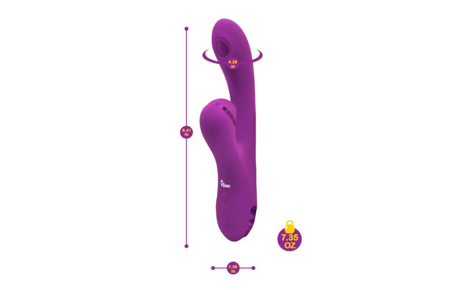 Viben Dazzle Rechargeable Thumping Rabbit Berry - Just for you desires
