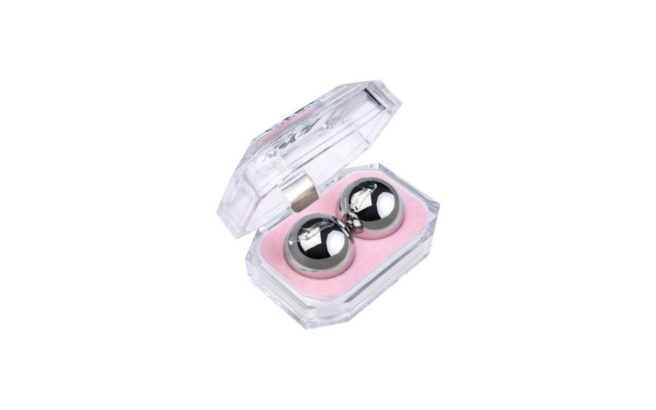 Silver Metal 2 Pc Vaginal Balls 3cm - Just for you desires
