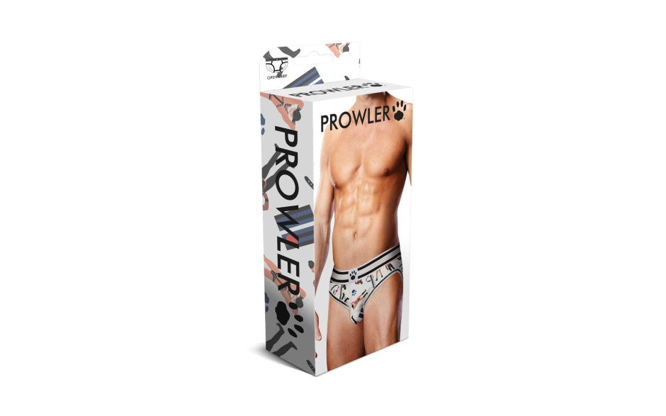 Prowler Leather Pride Open Brief Black White - Just for you desires