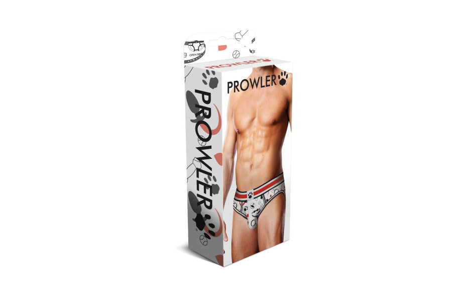 Prowler Puppie Print Open Brief Black Red - Just for you desires