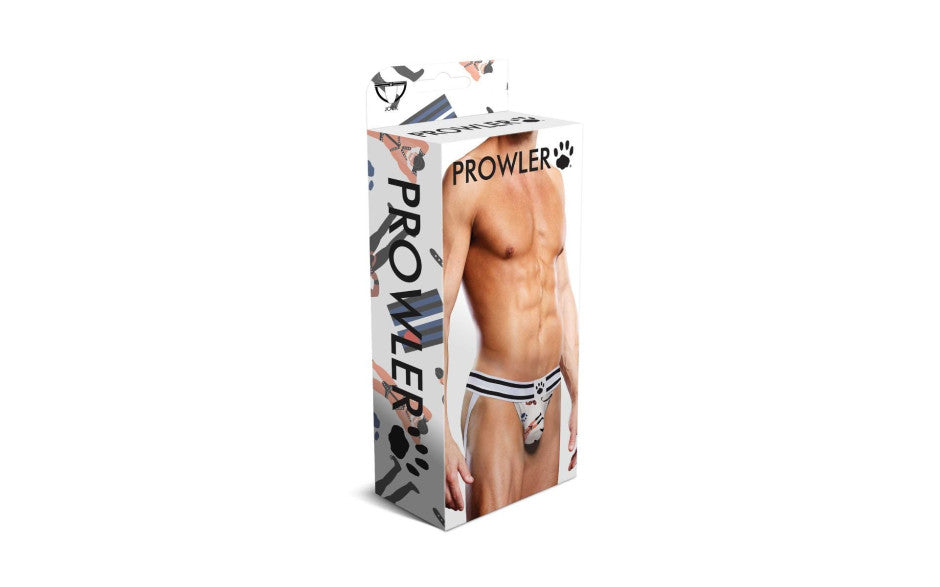 Prowler Leather Pride Jock Strap Black White - Just for you desires