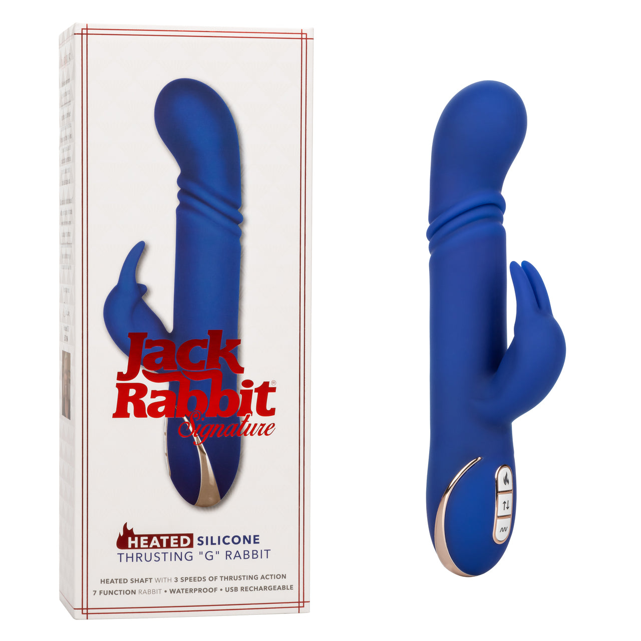 243905 - Jack Rabbit Signature Heated Silicone Thrusting "G" Rabbit - Just for you desires