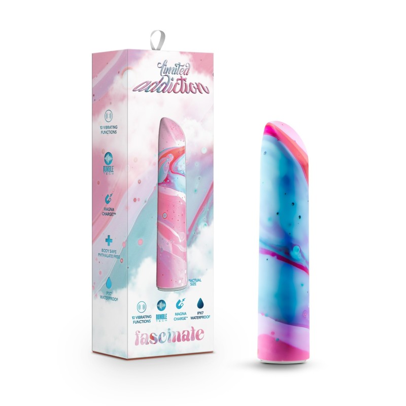 Limited Addiction Fascinate - Power Vibe - Peach 10.2 cm USB Rechargeable Bullet - Just for you desires