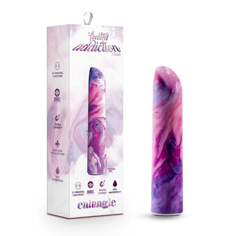 Limited Addiction Entangle - Power Vibe - Lilac 10.2 cm USB Rechargeable Bullet - Just for you desires