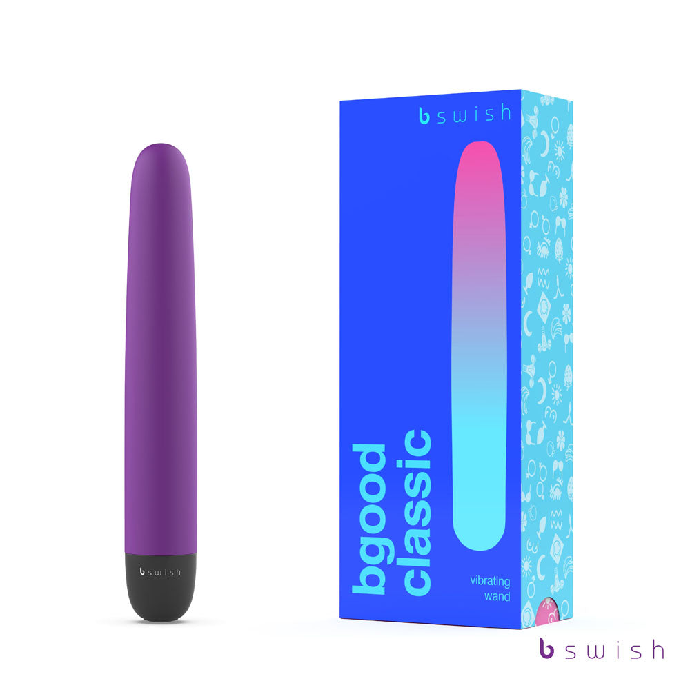 Bgood Classic - Purple - Purple 18 cm Vibrator - Just for you desires