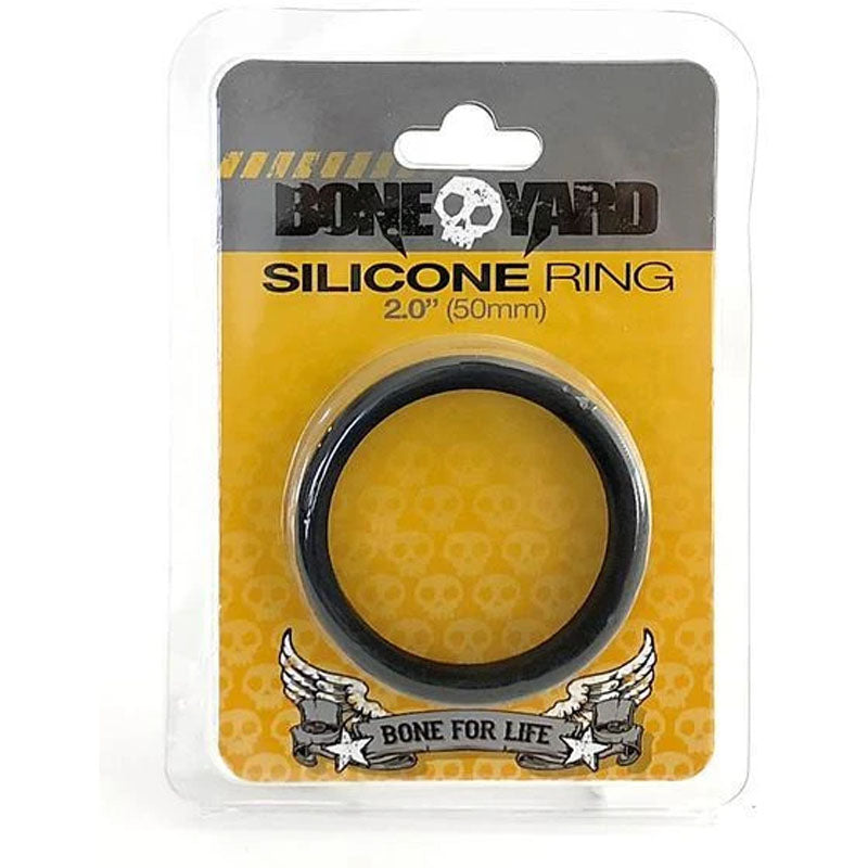 Boneyard Silicone Ring 50mm - Black 50 mm Cock Ring - Just for you desires