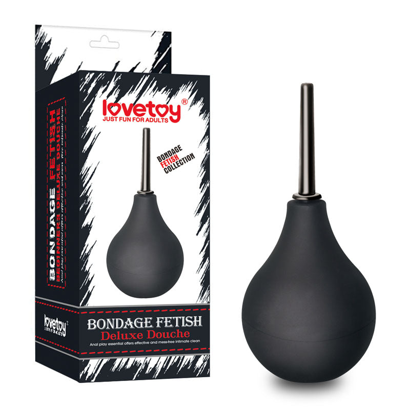 Bondage Fetish Deluxe Douche - Black Unisex Round Douche - 160 ml capacity - Just for you desires