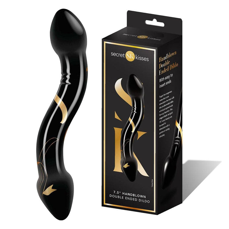 Secret Kisses 7.5'' Handblown Double Ended Dildo - Just for you desires